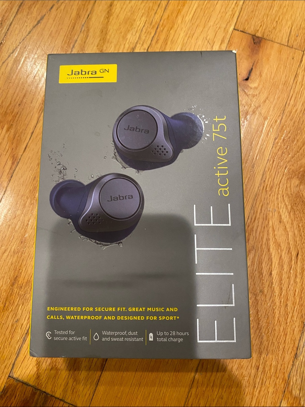 NWT Jabra  Elite Active 75t True Wireless Earbuds — Black